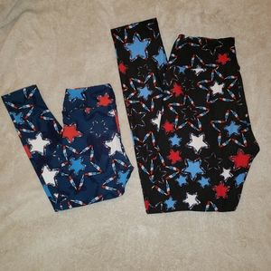 LulaRoe Mommy & Me Vintage Bomb Pop stars